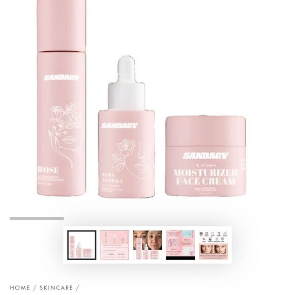 Pink Serum and Face Oil Skincare Collection - Picture 1 of 1